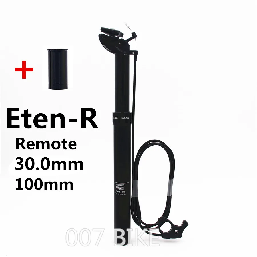 Eten-R 30.0mm 100mm KS KindShock Eten-R ETEN-я Дистанционное Горные велосипед флакон-капельница Подседельный штырь 27,2/30,9/31,6 мм 100 дисковый тормоз велосипед Подседельный штырь EXA - Цвет: Eten-R 30.0mm 100mm