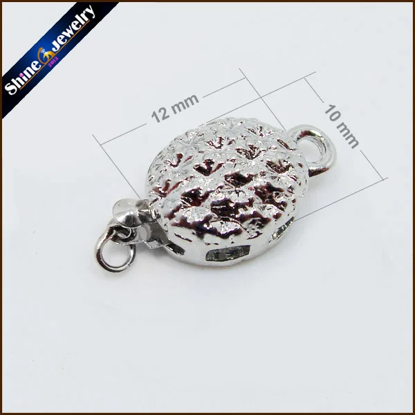

5Pcs/lot 12mm Silver Plated Peanut Shaped Toggle Clasps Lobster Clasps DIY Claw Jewelry Hooks Pearl Necklace/Bracelet Connector