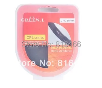 82 мм Зеленый L CPL круговой поляризационный фильтр объектива для canon eos EF 24-70 f/2.8L usm