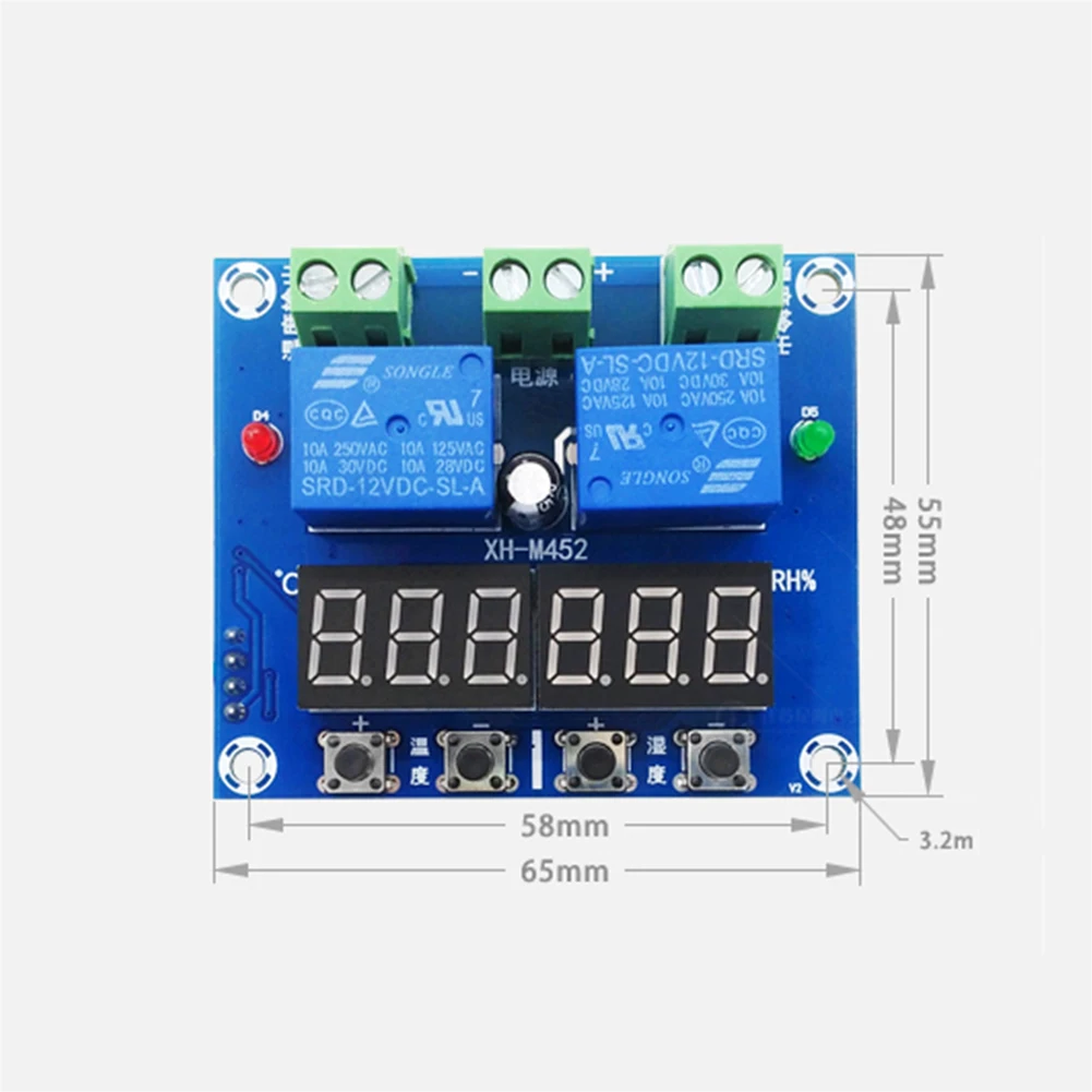 XH M452 DC 12 V автоматический небольшой двойной выход стабильная цифровая