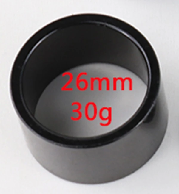 26mm black 20 шт. 1 1,5 2 2,5 4, 5, 6, 10 12,5 14,5 26 мм Алюминий 6061 шайба велосипед велосипедные рулевые штока набор разделителей трещотки для велосипеда исправить ремонт - Цвет: 26mm black