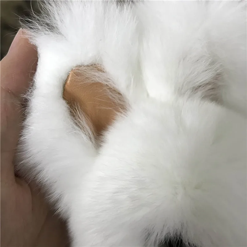 Magicfur 2019 Новый настоящий мех кролика милый белый кролик w игрушка для ресниц