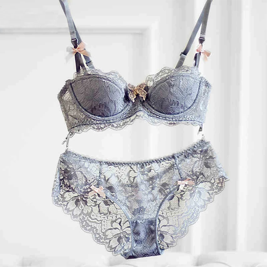 Shitagi Intimates Tow Bow кружевной бюстгальтер и трусы Франция Сексуальное Женское