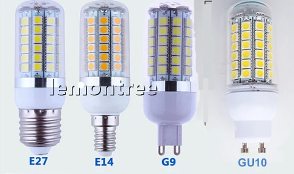 E14 E27 G9 GU10 110 В 220 9 Вт 12 15 крышка Светодиодная лампа с крышкой кукурузный свет