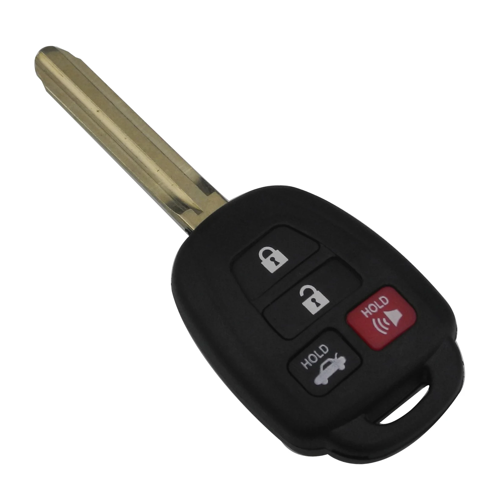 Jingyuqin Uncut TOY43 лезвие 4 кнопки дистанционного ключа автомобиля оболочки для Toyota Camry