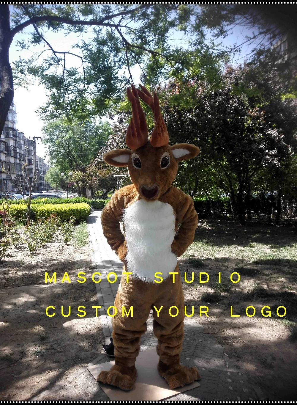 deer mascot costume reindeer moose custom fancy anime cosplay kit mascotte theme 41782 | Тематическая одежда и униформа