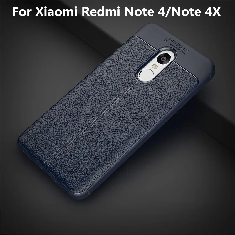 Роскошный чехол для Xiaomi Redmi Note 4 глобальной версии мягкий телефона с рисунком личи