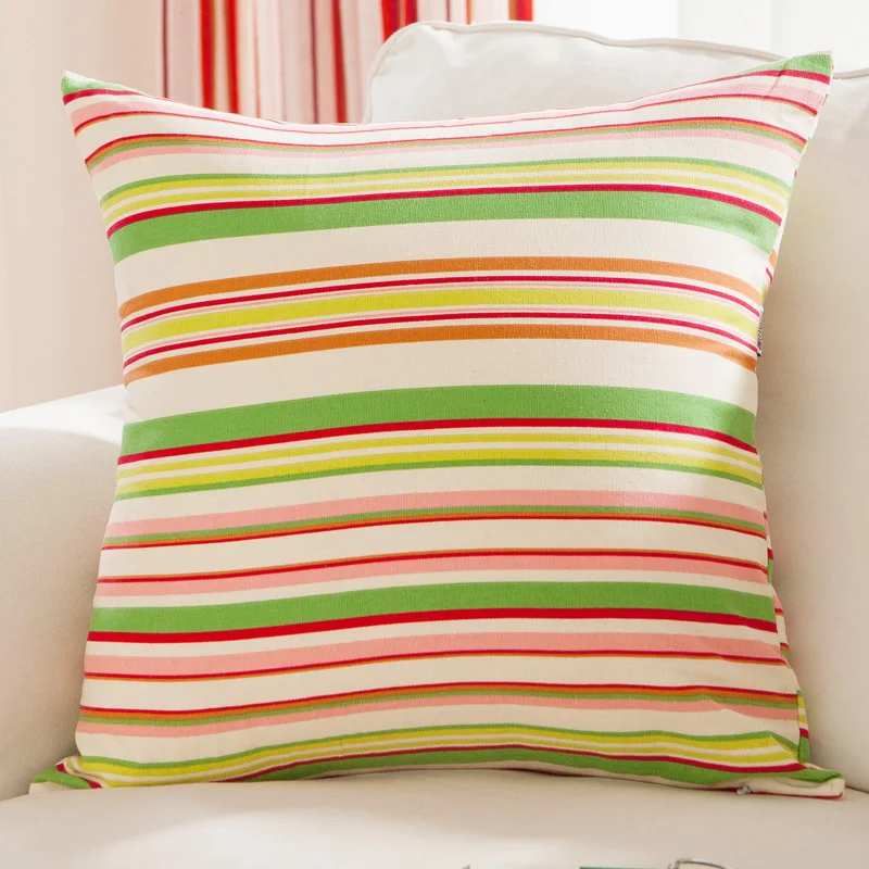 Чехол наволочка с изображением бабочки зеленого холста|cushion cover|striped cushion coverstriped