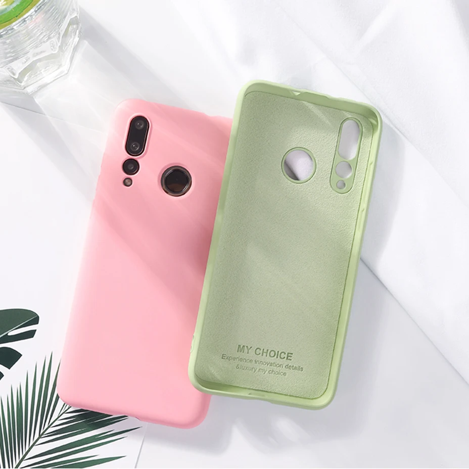 PDGB Liquid Silicone Phone Case For Samsung S10 S9 S8 A10 A20 A30 A40 A50 A70 M10 M20 M30 Note 8 9 Solid Color Candy Soft Cover | Мобильные