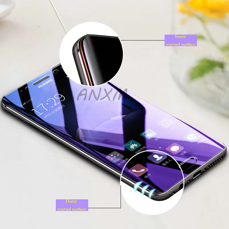 5D закаленное стекло для huawei mate 9 20 Pro RS защита экрана полноэкранное защитная