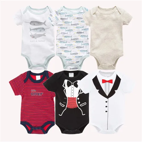 HY21762290 Kavkas/Боди для маленьких девочек 3, 6 предметов, bebe, летняя хлопковая одежда с короткими рукавами для маленьких девочек, комбинезон для новорожденных 0-12 месяцев, Одежда для младенцев - Цвет: HY21762290