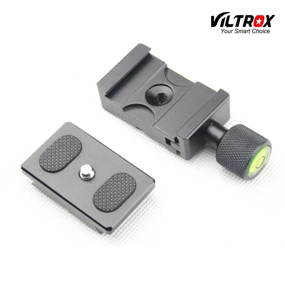 Винтовая БЫСТРОРАЗЪЕМНАЯ пластина Viltrox 1/4 дюйма + зажимное крепление адаптера