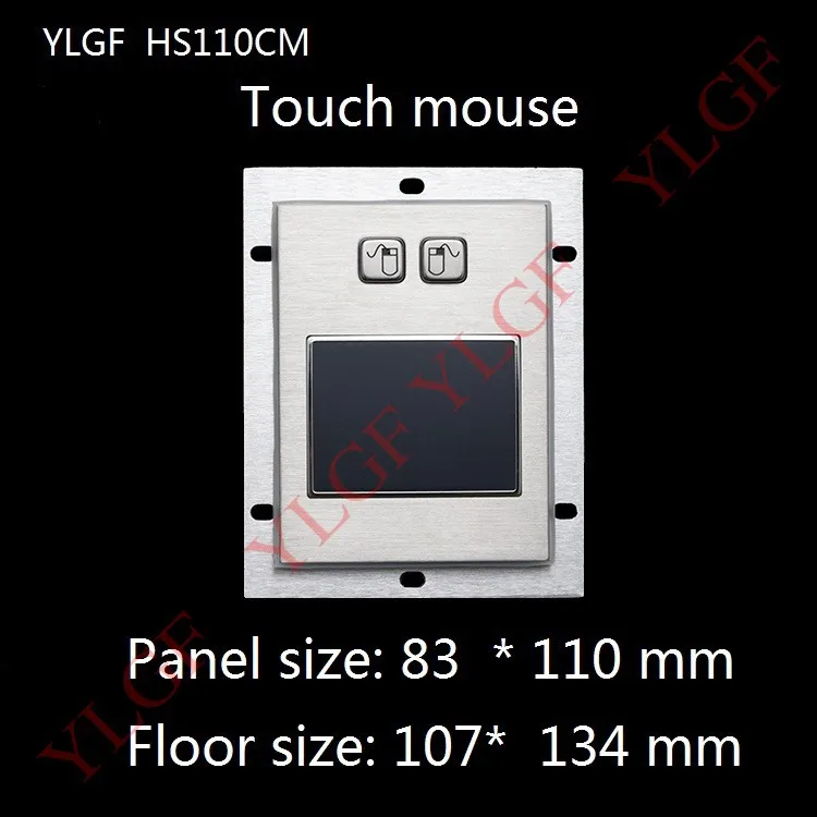 Touch Mouse Ylgf Usb Interface Embedded Industrial Mouse Waterproof Dust Anti Violence Stainless Steel Ring Stainless Steel