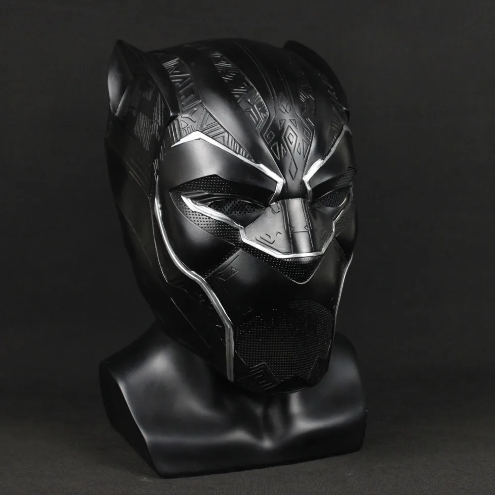 Черный маска Пантеры Косплэй латексный шлем T Challa wakanda костюм супергероя вечерние