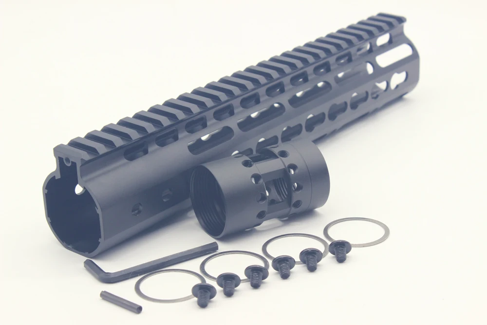 Трирок красный/черный/Танг NSR AR 15 M4 M16 Keymod Free Float Rifle Style 10 &quotдюймовый