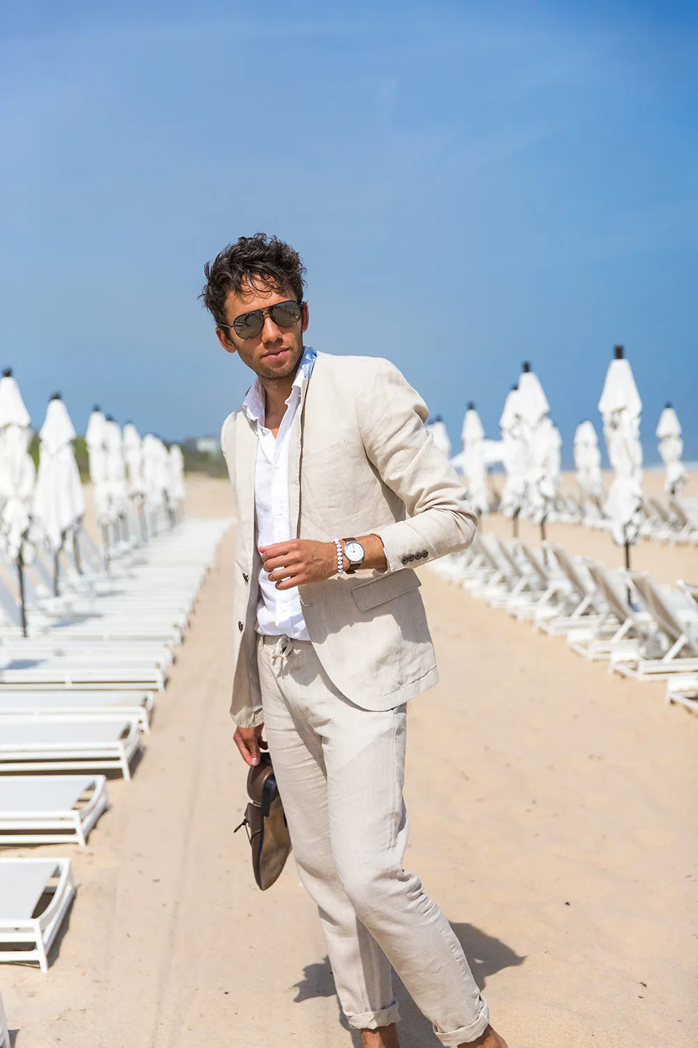 Latest Coat Pant Designs Champagne Linen Men Suit Summer Beach Wedding Jacket Simple Daily Custom Tuxedo 2 Pieces | Мужская одежда
