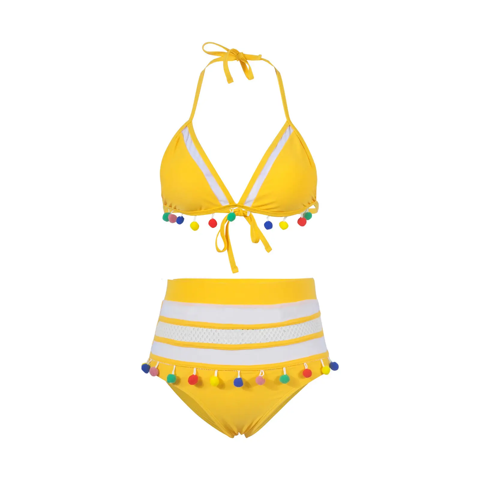 Женский комплект бикини с высокой талией женский купальник монокини