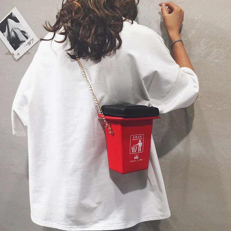 Новая сумка для сортировки мусора Женская через плечо модная милая зеленая 4