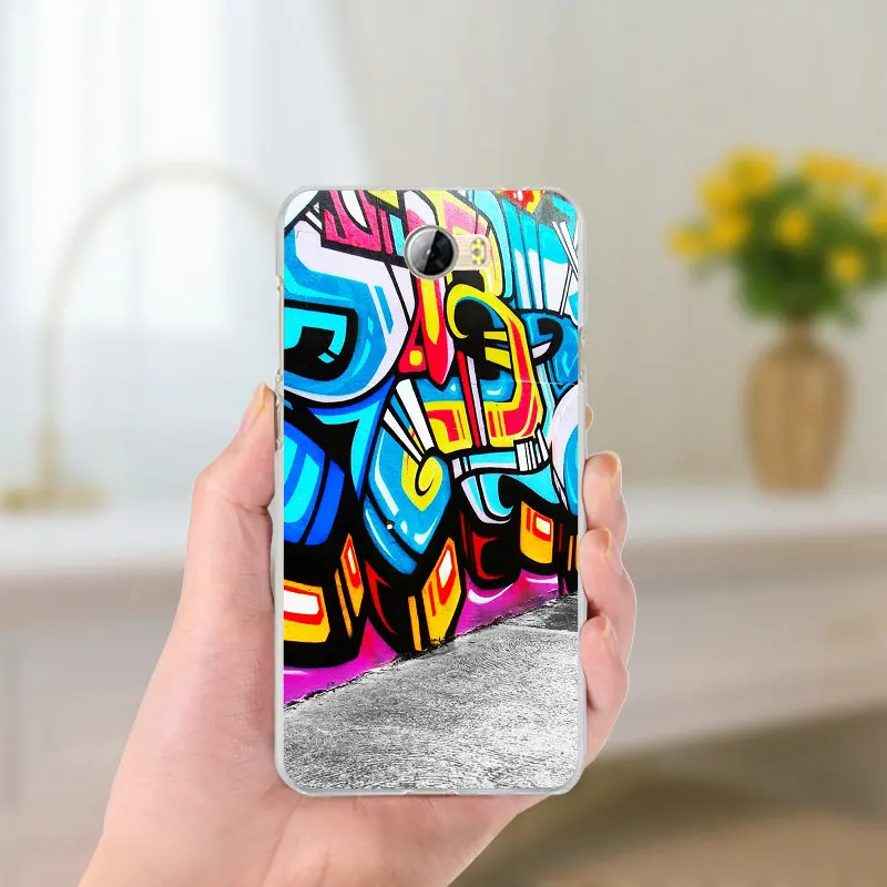 Специфика граффити чехол для телефона из мягкого ТПУ с рисунком Huawei P8 P9 P10 Коврики