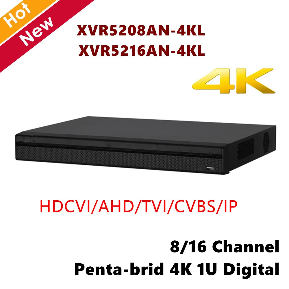 DH XVR5208AN 4KL XVR5216AN 8ch 16ch пента Брод 4 К 1U цифрового видео Регистраторы Поддержка HDCVI AHD