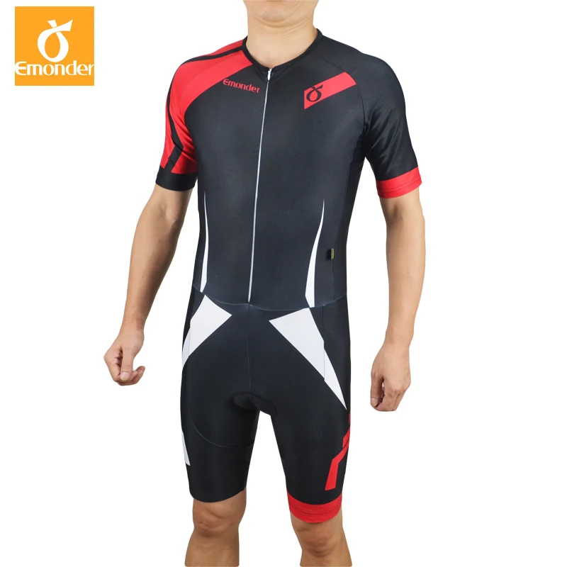 EMONDER Pro Team триатлон костюм для мужчин одежда велоспорта комбинезон Джерси наборы