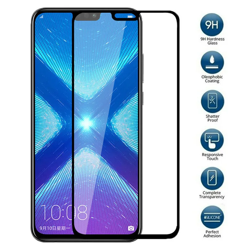 2 шт закаленное стекло на Honor 8x 8c 8a защитный чехол для экрана Huawei Onor 8 A X C Honor8x Honor8