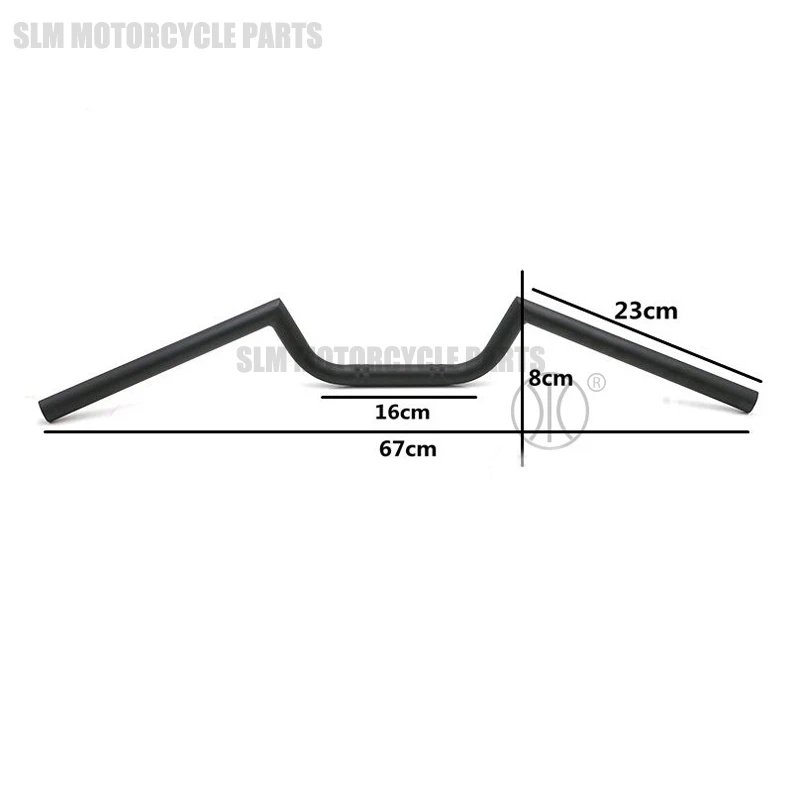 Черный мотоциклетный супермото мотоциклетный руль для Harley Chopper Bobber Triumph Handle Bars