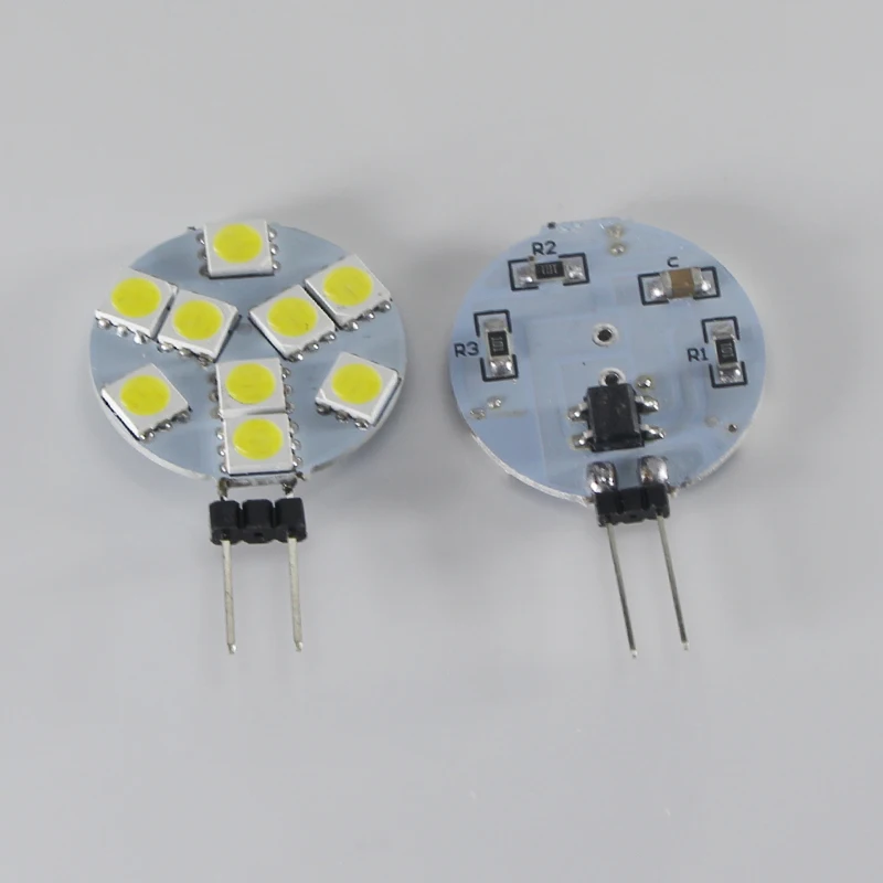 Joneaz 4x G4 bombilla led 12 В 2 Вт круглая форма SMD 5050 9 светодиодов лампы декоративные огни