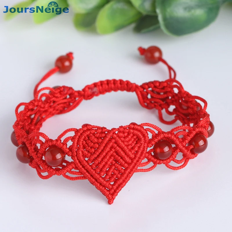 Фото Оптовая продажа женский браслет ручной работы в виде сердца|crystal bracelet|red crystal