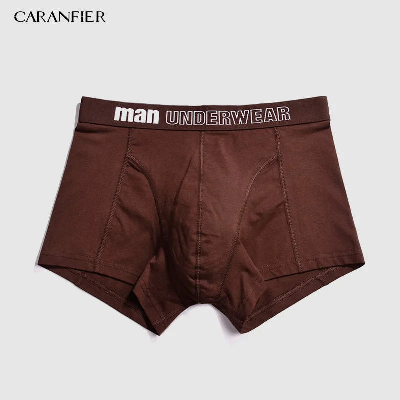 CARANFIER, 6 шт., мужские эластичные хлопковые длинные боксеры, средняя талия, большие размеры, мужское нижнее белье, дышащие мужские брендовые боксеры, M-XXXL