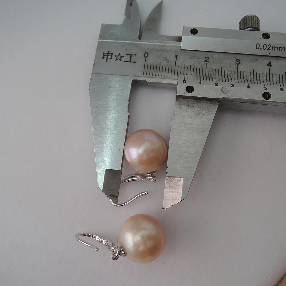 Бесплатная доставка 100% натуральный пресноводный жемчуг серьги серебро 925 пробы