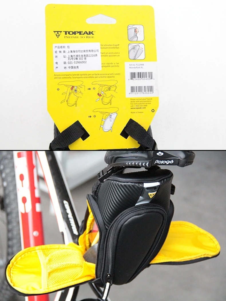 TOPEAK Taibao горный шоссейный велосипед Противоударная сумка расширенное седло складной велосипед езда хвост упаковочное оборудование TC2290B