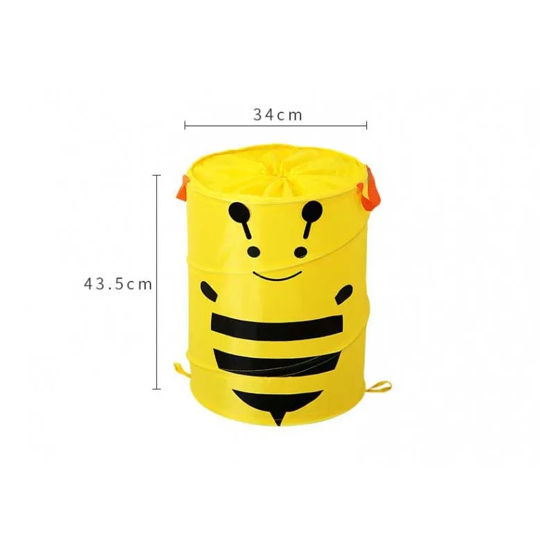 

Foldable Non-woven Cartoon Storage Basket Household Cute Children's Toys Storage basket Large Capacity Dirty Clothes Basket