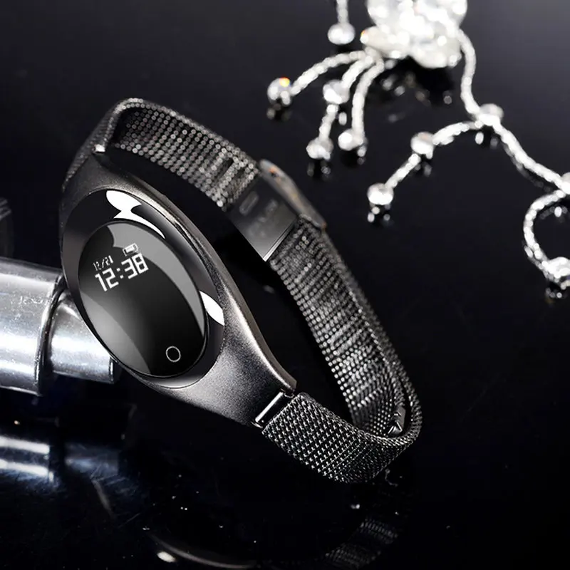 2017 Women Fashion Z18 Smart Watch Watches With Jewels Screen Intelligent Blood Pressure and Heart Rate Monitor Pedometer | Электроника