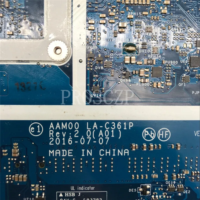Бесплатная доставка для ноутбука XPS 15 9550 материнская плата LA-C361P 0Y9N5X CN-0Y9N5X DDR4 с