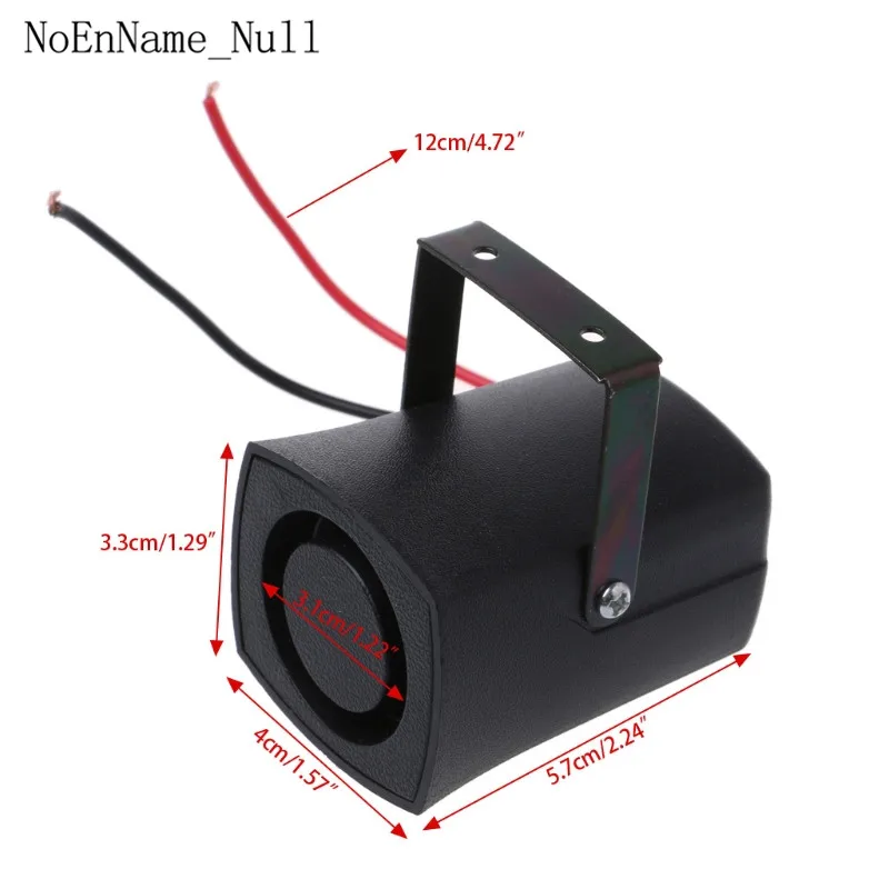 

DC12V Auto Warning Siren Backup Alarms Horns Beep Reverse Slim Invisible Horn