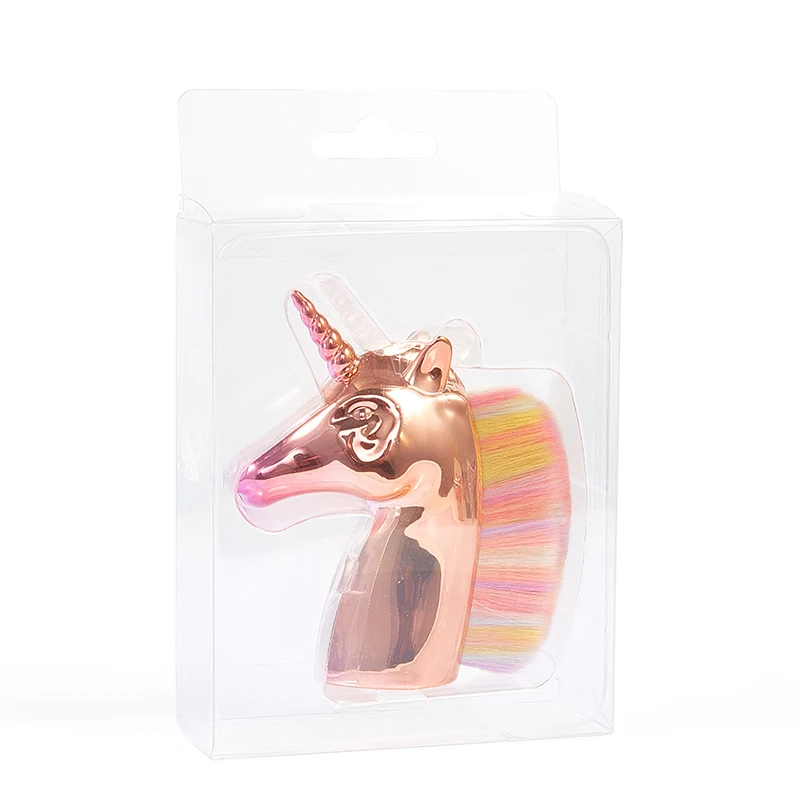 Кисти для макияжа MECOLOR new unicorn horse цветная синтетическая косметика лица пудра