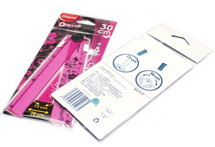 Раскладная линейка премиум класса 30 см 2 вида цветов высокое качество чертежные