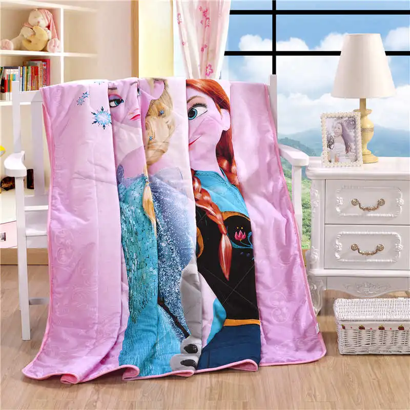 Comprare Disney Congelato Della Ragazza Della Principessa Copriletto 150*200 Centimetri 200*230 Centimetri Getta Coperta Di Estate Sottile Trapunte Trapuntato Trapunta Biancheria Da Letto Come Riempitivo