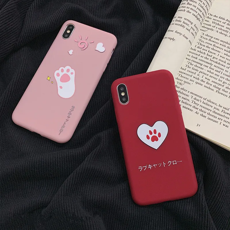 JIBAN Забавный чехол для телефона с изображением мультяшной лапы Apple Iphone XS Max X XR 6s 6