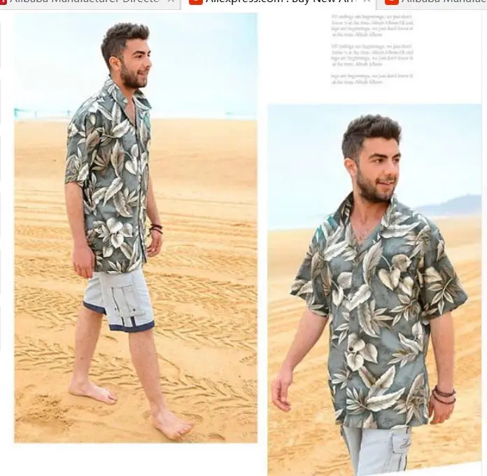 Мужские Пляжные рубашки из хлопка с коротким рукавом свободная повседневная