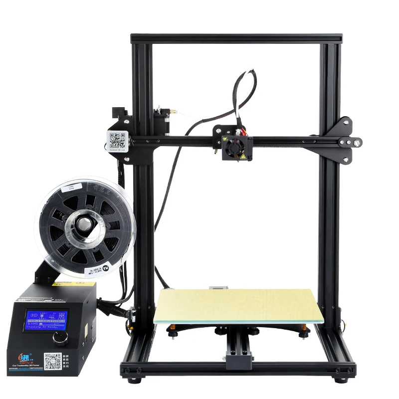 CR-10 3D принтер набор большой размер печати 300*300*400 мм рабочий стол DIY 1,75 мм 200 г нить Горячая кровать+ 8 г sd-карта в подарок Creality 3D