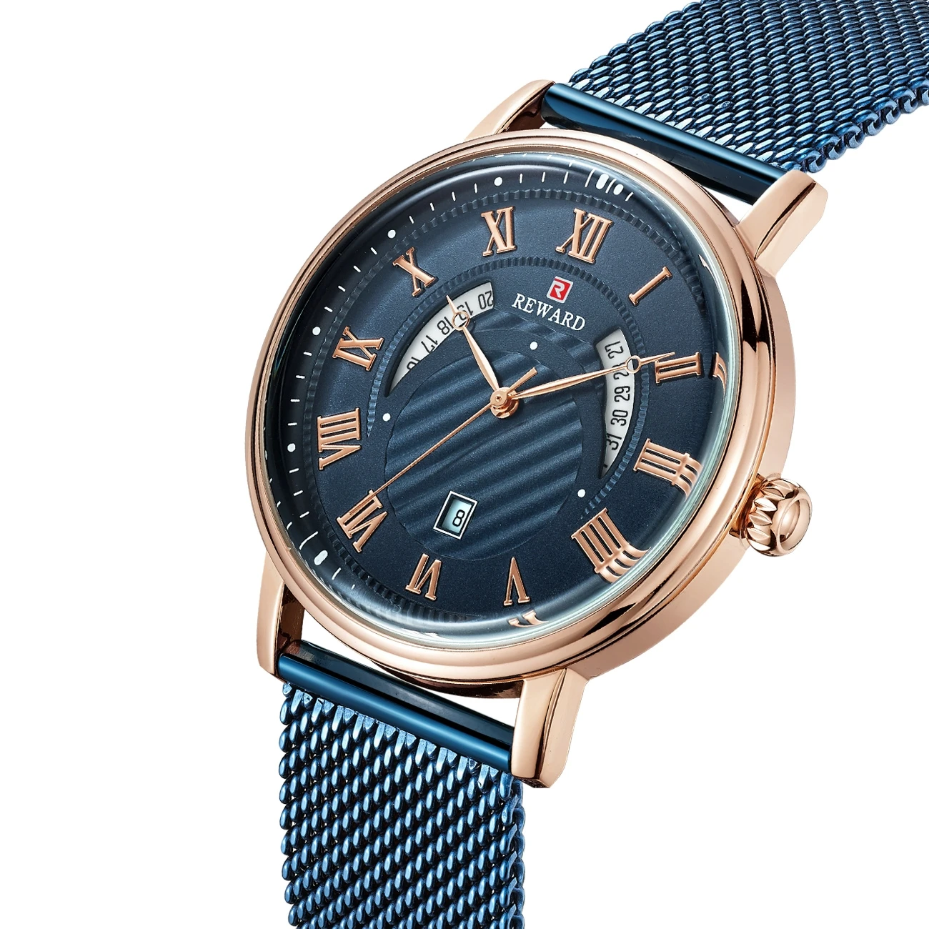 Мужские часы Топ бренд класса люкс модные бизнес сталь сетка ремешок кварцевые