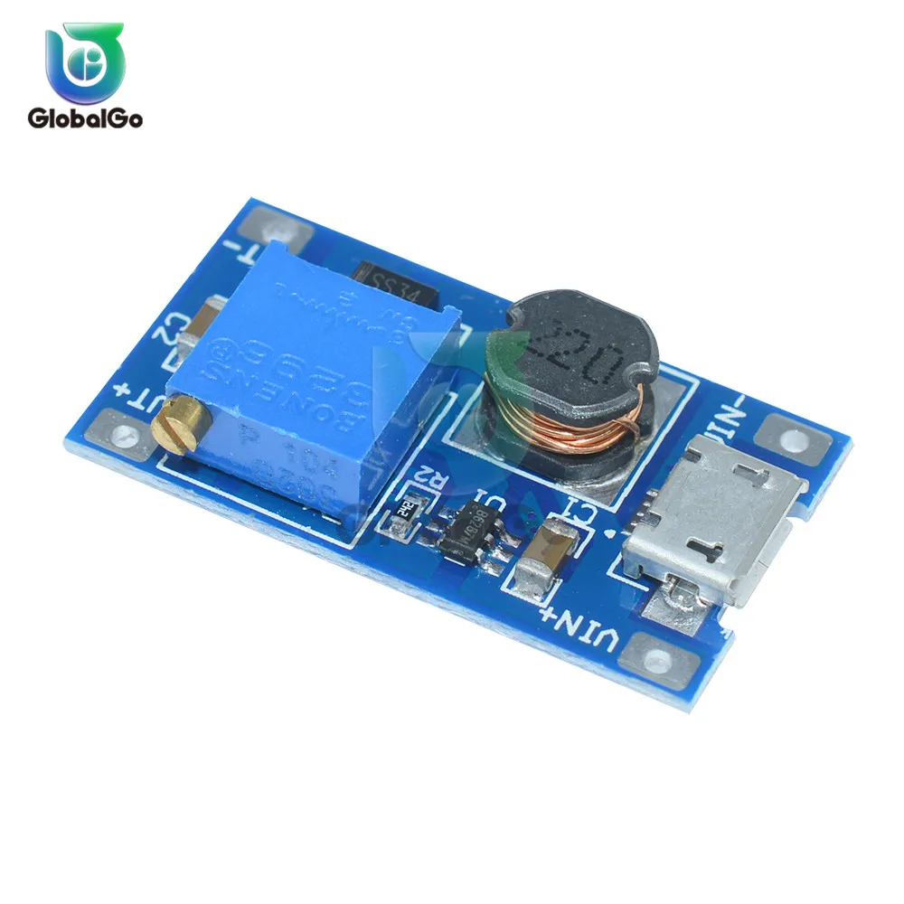 MT3608 dc повышающий преобразователь Booster Micro USB модуль питания повышающая плата Макс