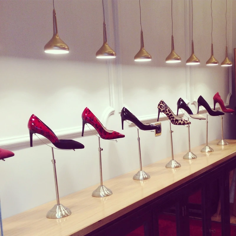 Стоячий стояк для обуви в античном стиле стоячий из нержавеющей стали|shoe risers