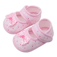 cotton baby girls shoes infant first walkers toddler girls kid bowknot soft anti slip crib shoes 0 18 months