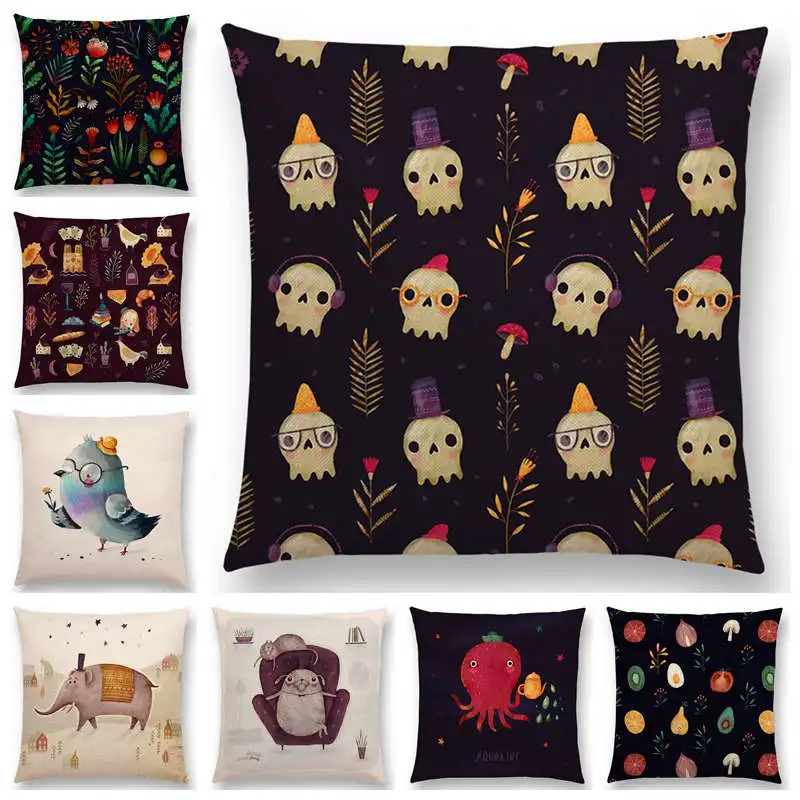 Супер забавный чехол для дивана с изображением животных слона птицы собаки Мини