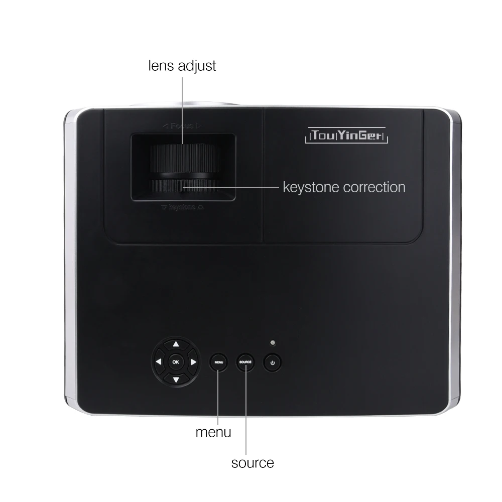 Touyinger Everycom X8 видео проектор домашний кинотеатр lcd Proyector 2500 люмен Full HD с HDMI VGA USB ЖК
