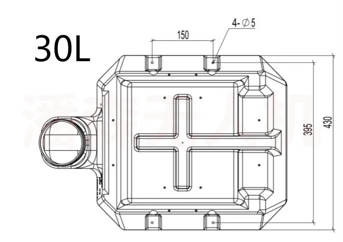 Aerops 12L 16L 20L 25L 30L резервуар для воды спрей waterpot жидкий резервуар для распылительного насоса сельское хозяйство multirotor drone БПЛА