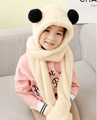 RUNMEIFA зимняя теплая детская толстовка с капюшоном Перчатки Карман Наушник Шапка